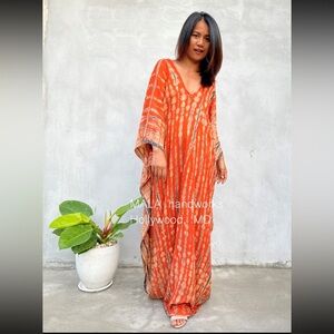 NWOT Tie Dyed Kaftan Dress
